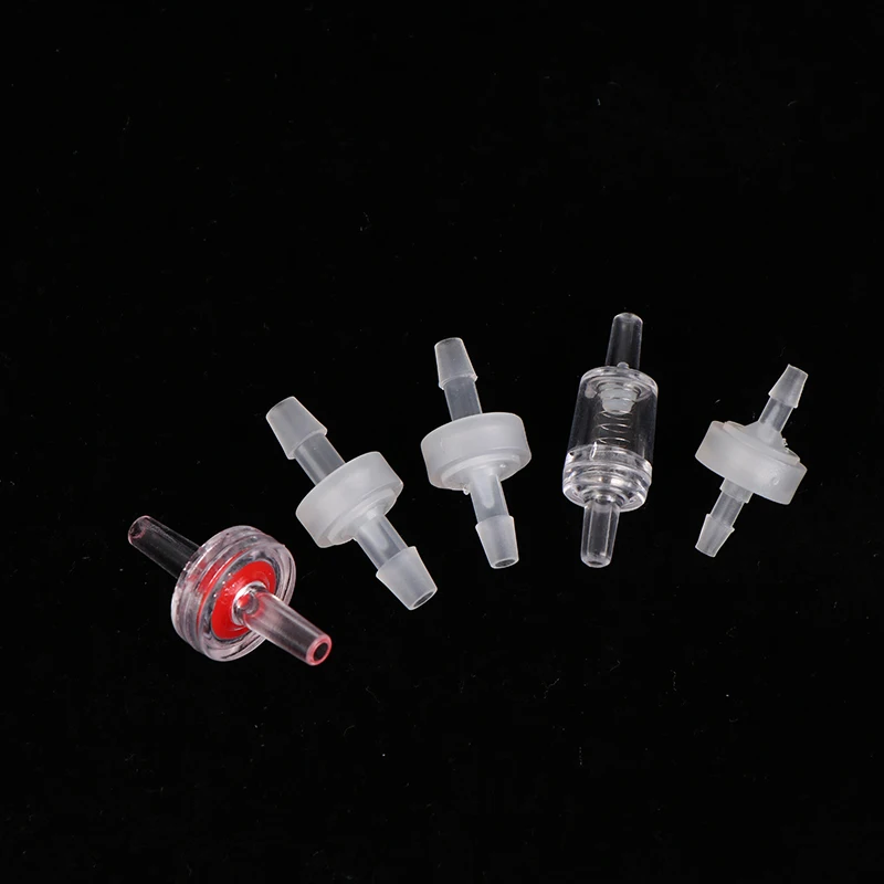 Plastic One-Way Non-Return Pagoda Inline Fluids Check Valve for Fuel Gas Liquid Ozone-Resistant Water Stop 3~12mm