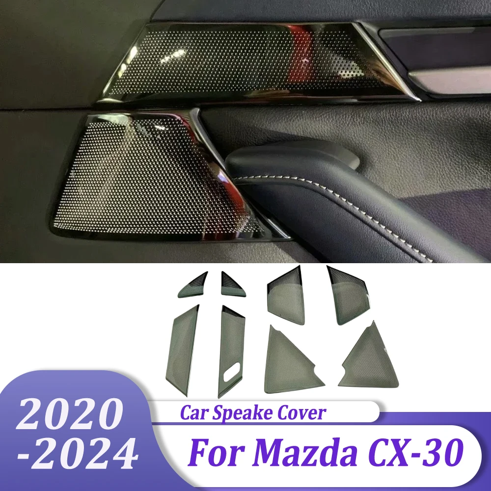 

Audio Speaker Door Loudspeaker Cover Trim Sticker Car Accessories For Mazda CX-30 CX30 2020-2022 2023 2024
