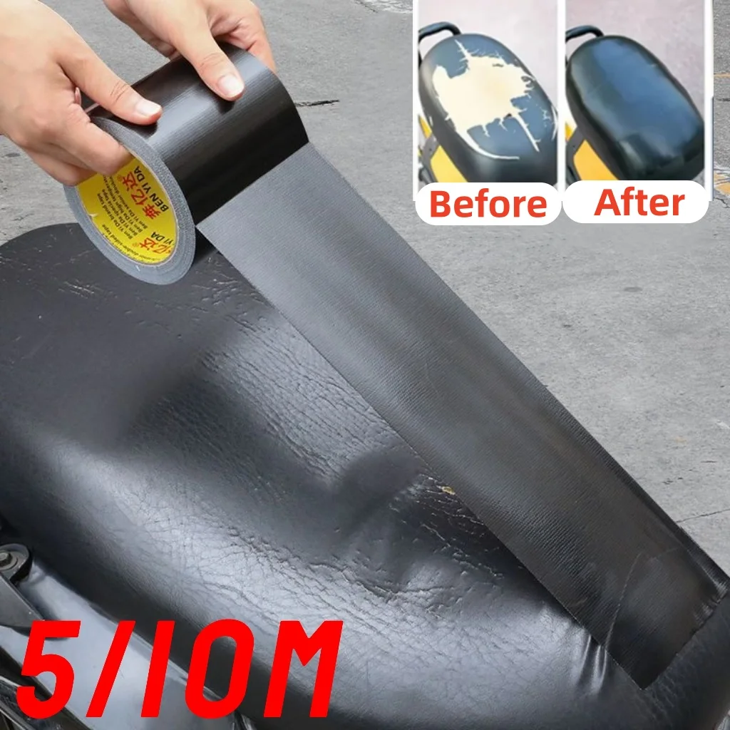 

Black Leather Cloth Tape High Viscosity Wear-resistant Repair Patch For Repairing E-Bike Seat/Chair/Sofa Cushion Leather Gaps