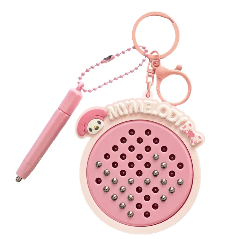 2025 Minso decompression magnetic steel ball drawing board, keychain, schoolbag pendant,couple car key chain pendant, small gift