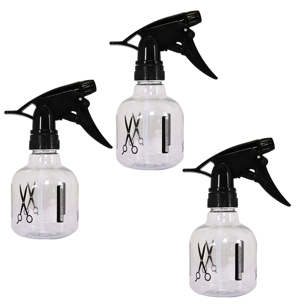3pcs Spray Bottle Fine Mist Refillable Plastic Atomizer For Hairdressing Tool Multifunctional Sprayer Travel Use Empty Bottle