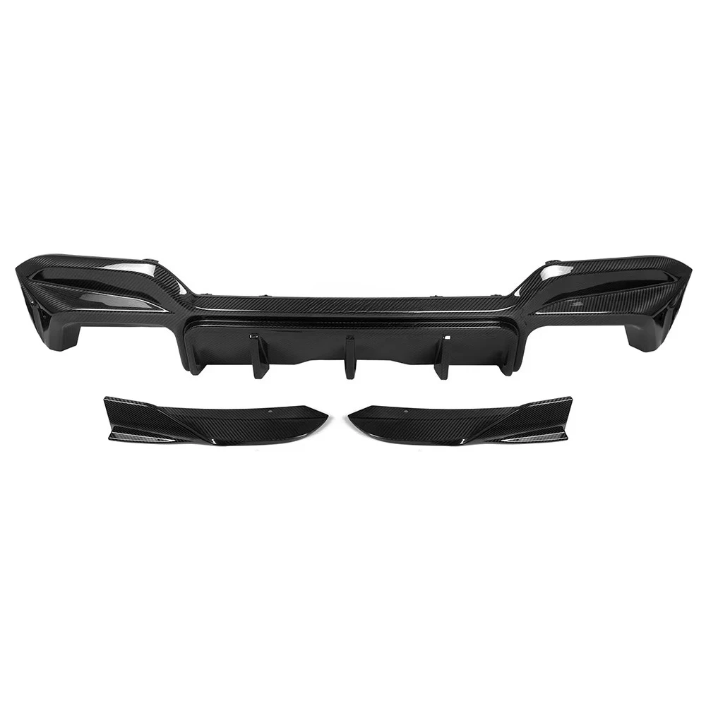 

for X3M F97 F97LCI 2022-IN X3M F97 Rear Diffuser Dry Carbon Fiber Glossy Carbon Fiber Rear Bumper Lip