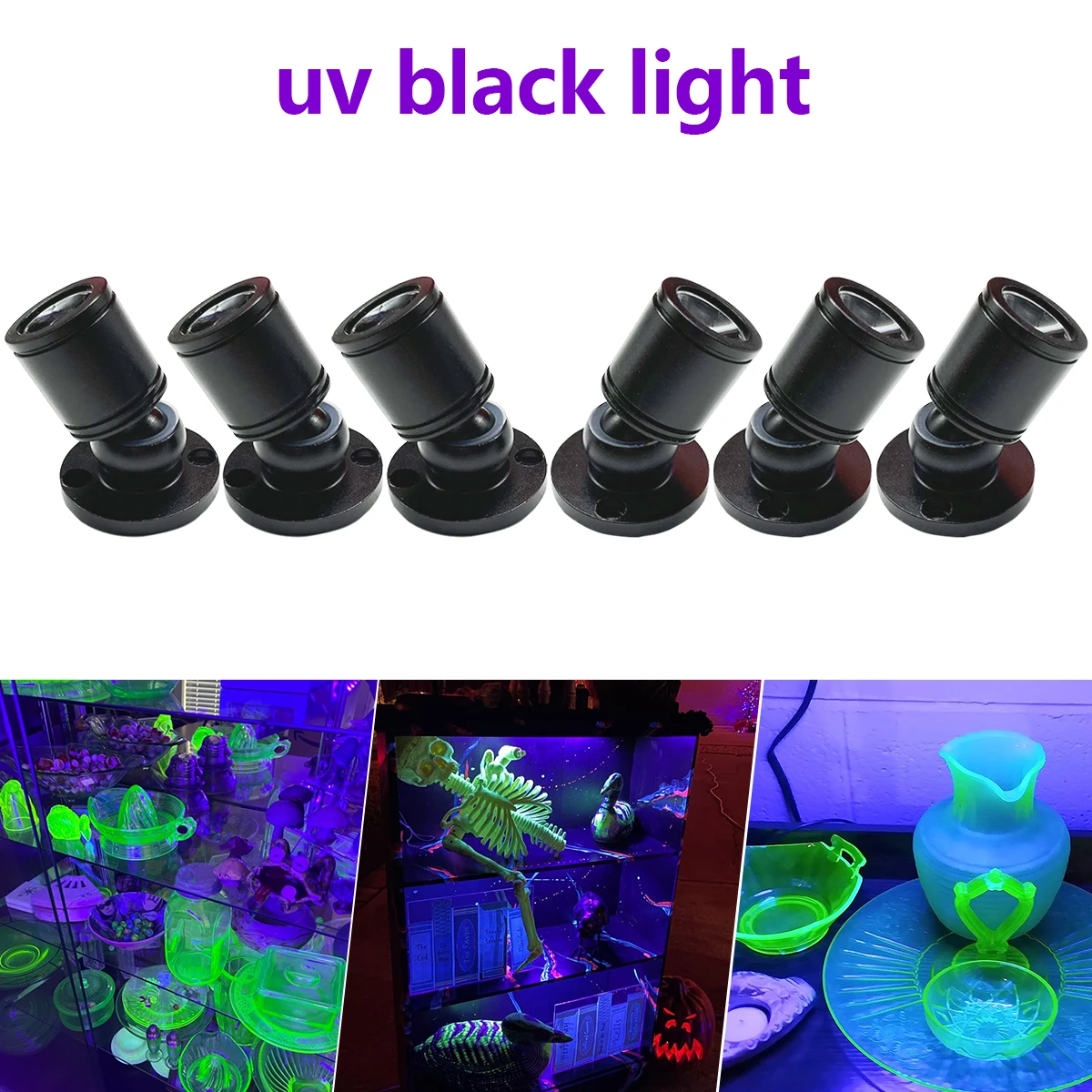 

Мини-прожекторы 2/4 1 Вт, УФ-черный свет, люминесцентный USB-светодиодный черный свет, комнатная модель, витрина, фиолетовый мини-микропрожектор