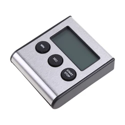 Stainless Steel Digital Kitchen Timer Large Display Timer with Loud Alarm Timer for Home Cooking Sports Meeting