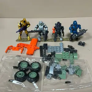Mega Bloks Construx UNSC Spartan-Anubis Yoro, Elit Ultra Kaba Oyunlar Firavun Faresi yayıncılık Outriders aksiyon Figürleri oyuncak aksesuarla 6 Büyük satış anubis bebeği-no. 4