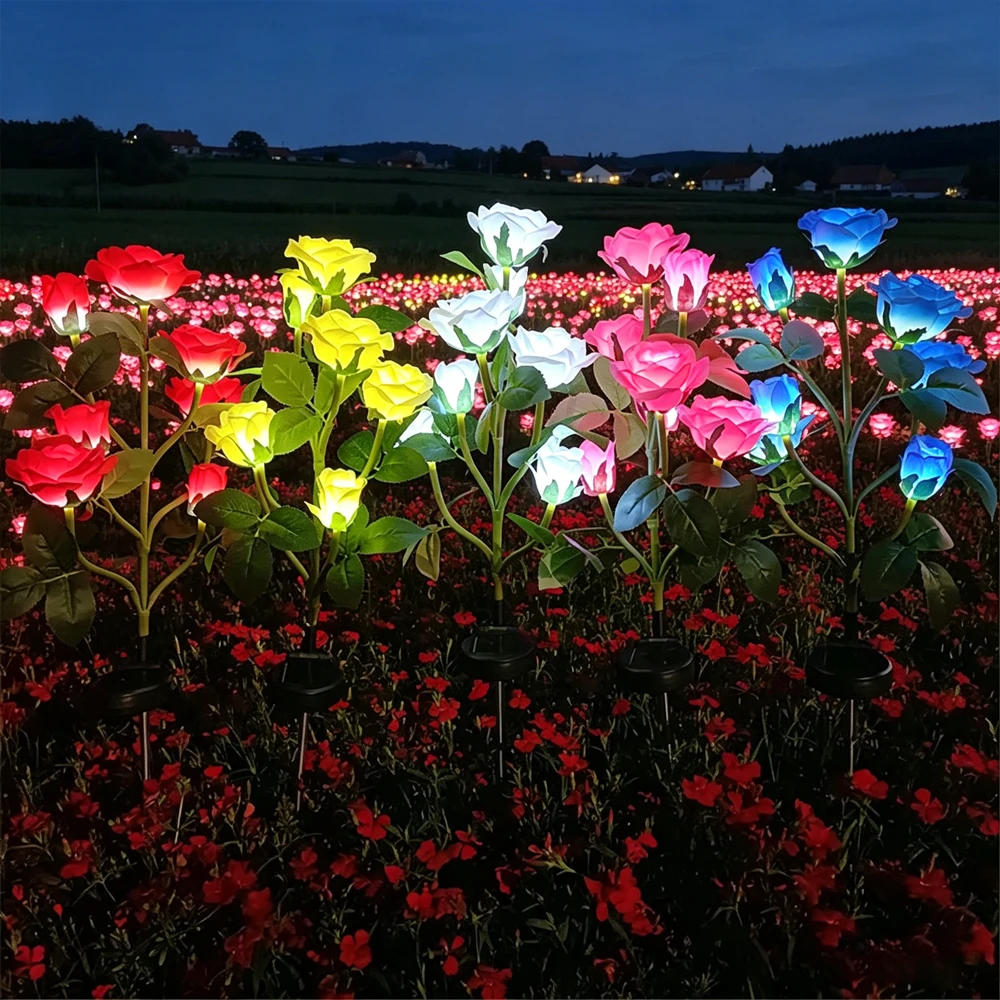lampada-solar-de-jardim-com-5-cabecas-em-forma-de-rosa-disponivel-em-cinco-cores-usada-para-decoracao-de-jardim-e-natal