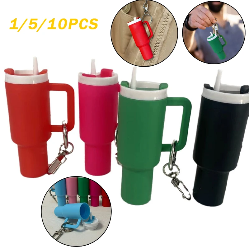 Pocketable Mug Keychain Charm Car Backpack Charm Lipstick Charm Modified Keychain Outdoor Multifunctional Keychain