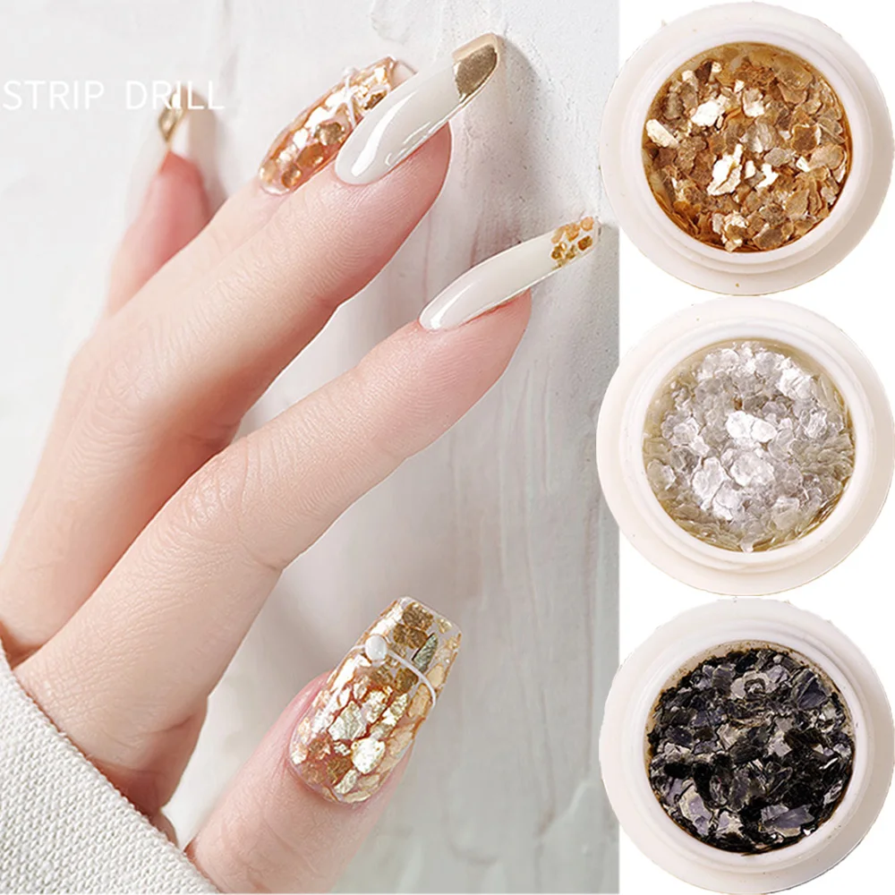 Irregular Manicure Blend Flake Nail Art Decorations Ultrathin Nail Sequins Mica Slice Flakes Spangles Mica Slice Nail Sequins