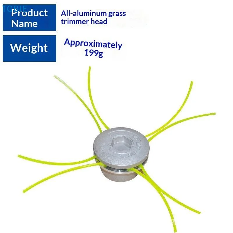 [TL]Universal Aluminum Alloy Lawn Mower Head and Replacement Nylon Steel for Lawn Mowing Line Lawn Mower Weed Head Accessories