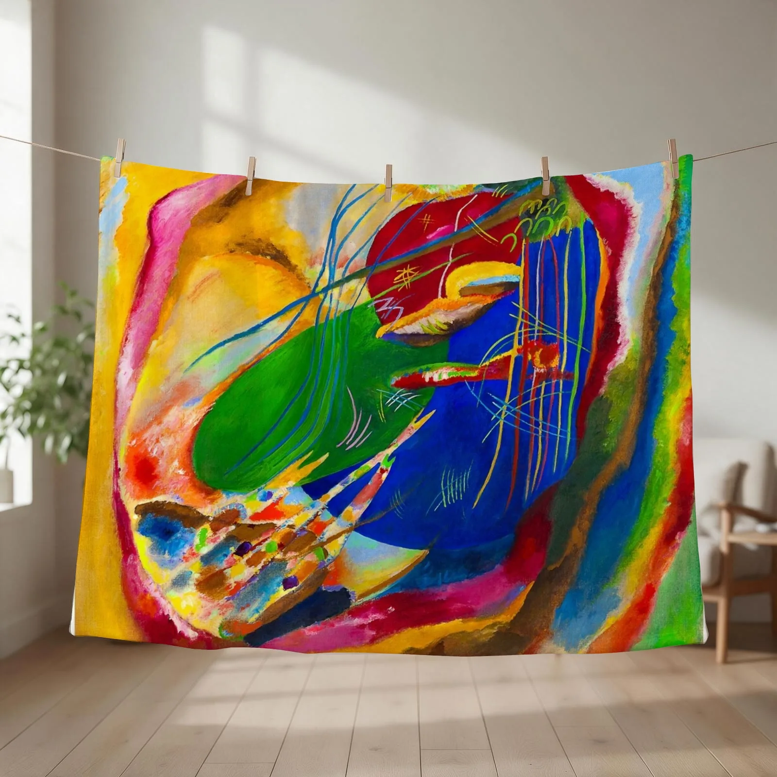 wassily kandinsky art painting, abstract art Throw Blanket halloween Extra Large Throw For Decorative Sofa Furry Blankets