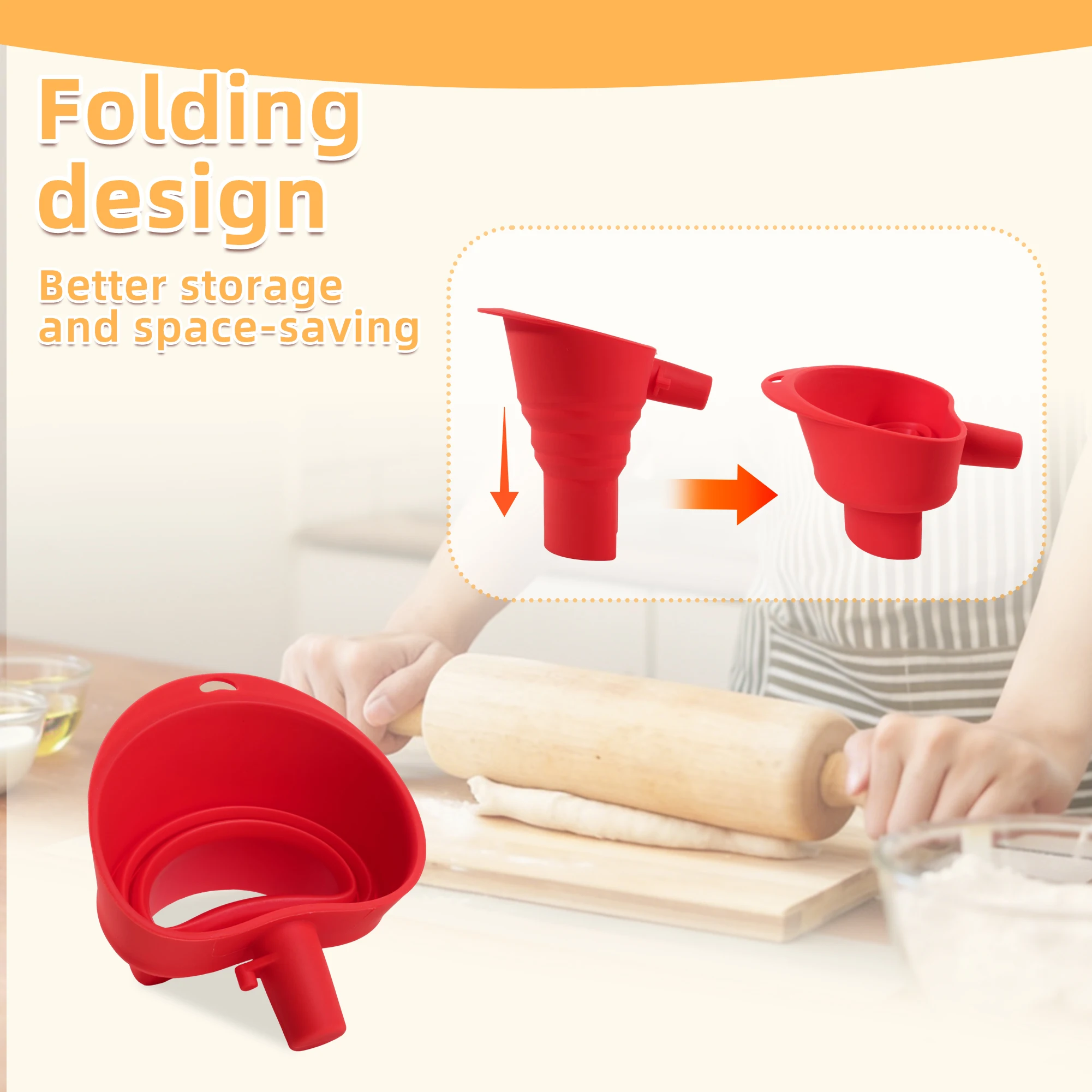 1/3 Stück Silikon-Mehl-Trichte – Kitchen Baking Aid Bewertung und Preis