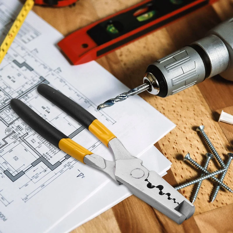 Pz 0.5-16 alicate de friso pequeno estilo alemanha para mangas de extremidade de cabo terminais de tubo especial braçadeira ferramentas manuais