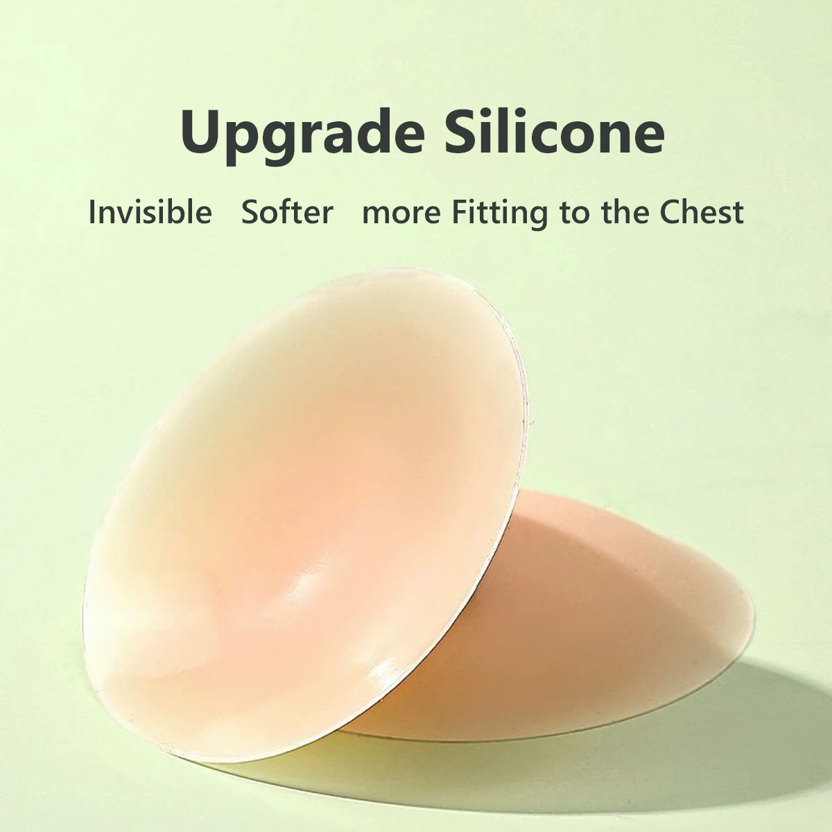 3 Pairs Washable Reusable 10cm No Glue Sticky Nipple Cover Plunge Invisible Silicone Nubra Stickers Breast Pads Pasties Healthy view 5