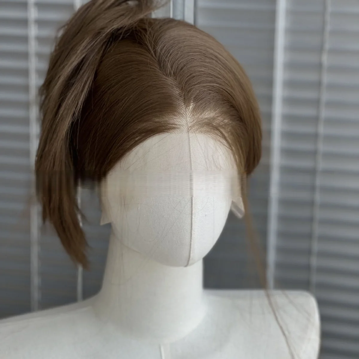 여성용 브라운 레이스 프론트 가발 26인치 롱 스트레이트 번 헤드 13*4 레이스 가발 고품질 합성 레이스 가발 자연스러운 데일리용