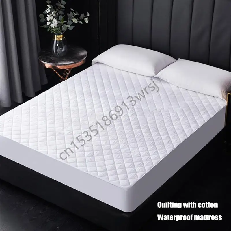 

G5GB Quilted Waterproofie Mattress Protecting Bed Cover for Enhances Comfort and Support Breathable Fabric for Better Sleep