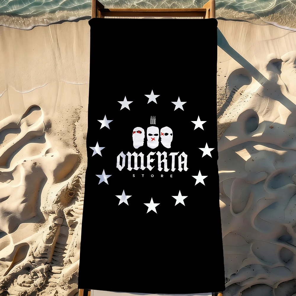 Rapper O-Omerta-S M-Maes 47 Towel Sports Quick Dry Travel Camping Gear Sandproof Soft Light Large Beach Towel