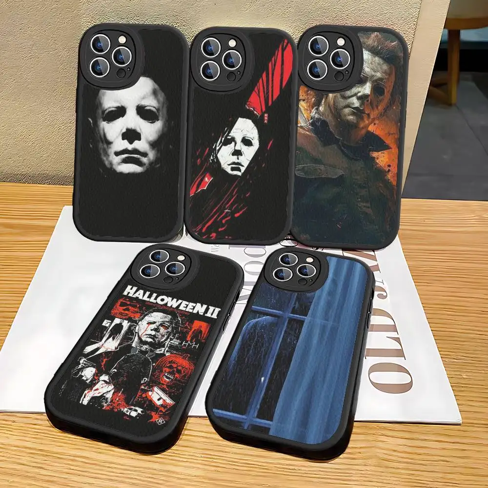 

Halloween Horror Clown T-terrifierS Movie Phone Case Hard Leather For IPhone 16 15 14 13 12 Mini 11 14 Pro Max Xs X Xr 7 8