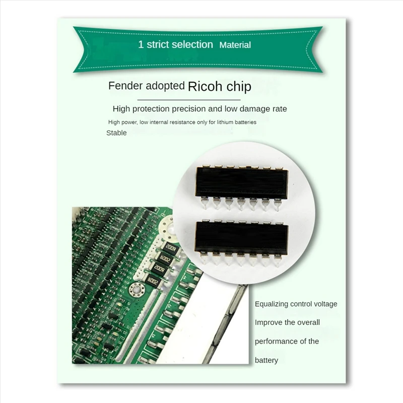 1 PCS Lithium Battery Protection Board 50A 17 Strings Of 60V With Equalization Continuous Current