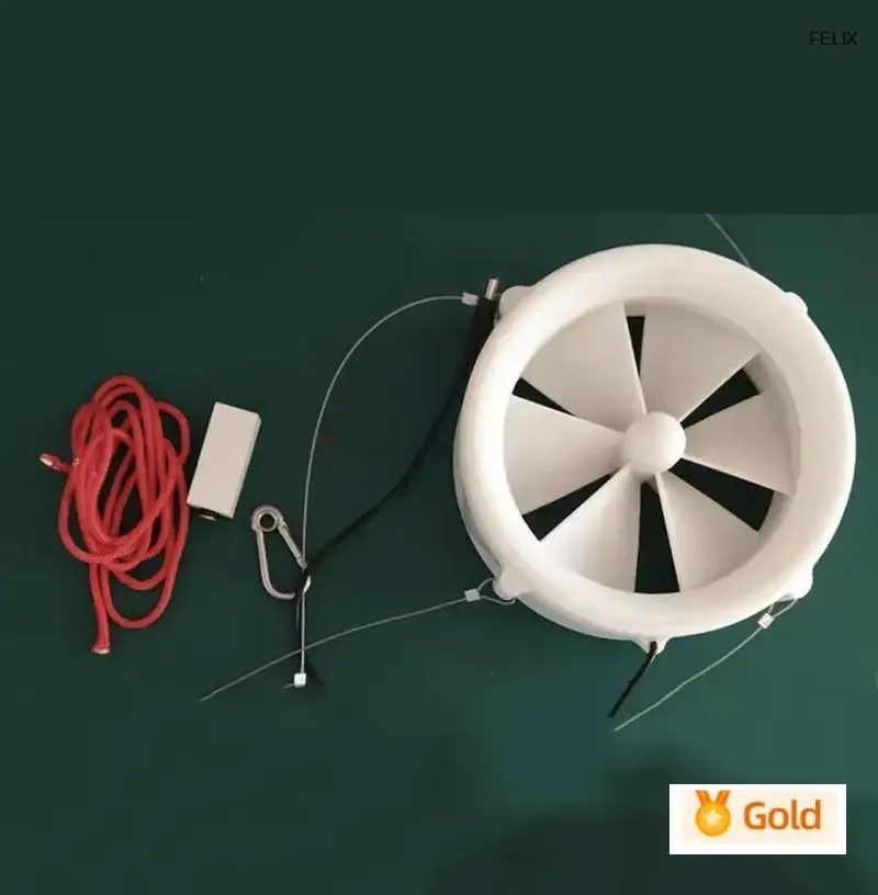 12V Dual-Purpose Turbine Generator USB Charger for Outdoor Wind Power Water Manual Household Use
