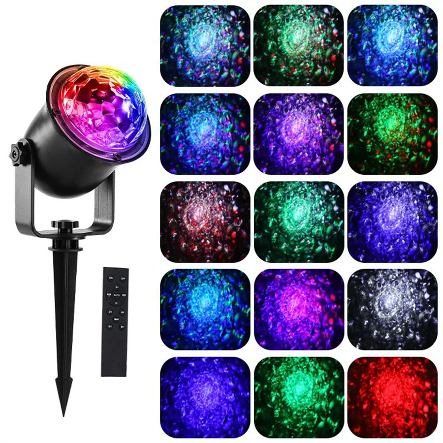 

Halloween Laser Projector Light Outdoor Christmas Ocean Wave Effect LED Projector Lights with Remote for Party Garden Kids Decor