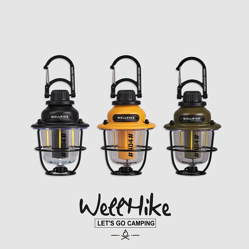 

WELLHIKEOutdoor Camping Light Long-Lasting Lock Buckle Pinecone Lamp LED Multifunctional Atmosphere Light Tent Canopy Flashlight