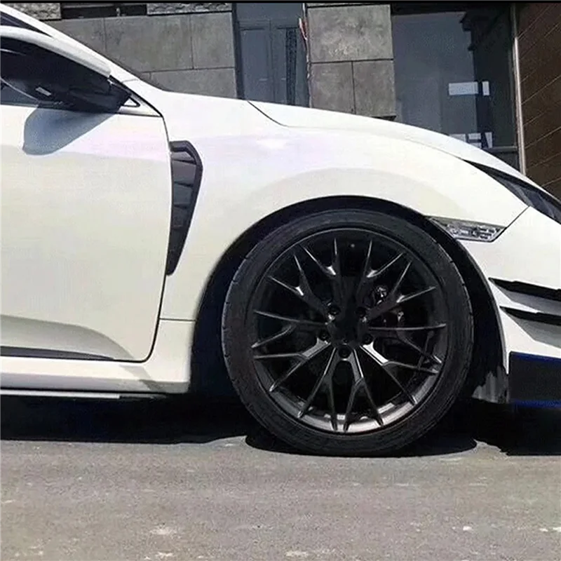 

Прочный 4X автомобильный передний бампер, разделитель плавников, спойлер, наклейка Canard для Honda Civic 10TH Type-R 2019-2021