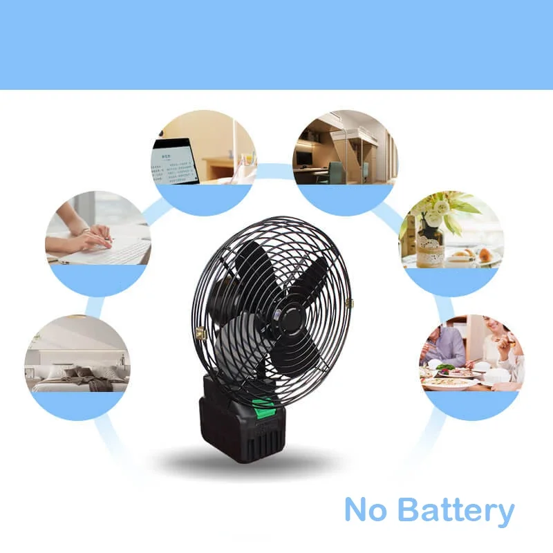 For Makita Fan 18V Fan 200W Strong Wind Cordless Fan Metal Mini Portable Fan For Work Home Outdoor Camping