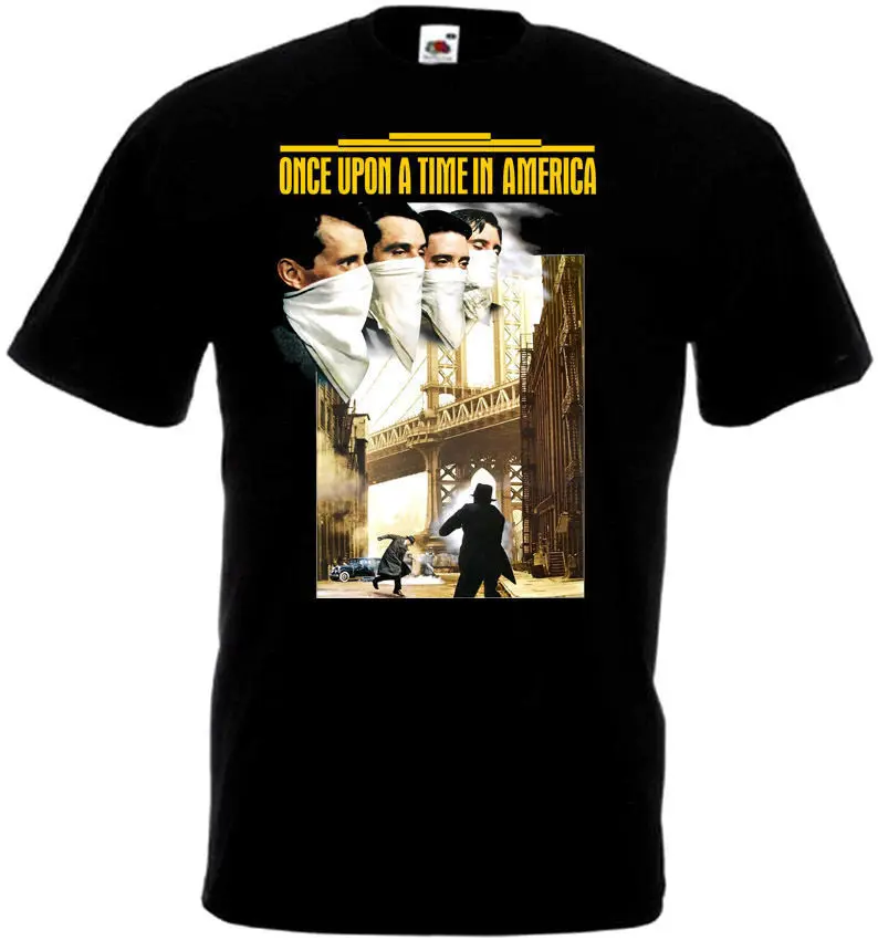 

Once Upon A Time In America v3 T shirt black movie poster all sizes S-5XL