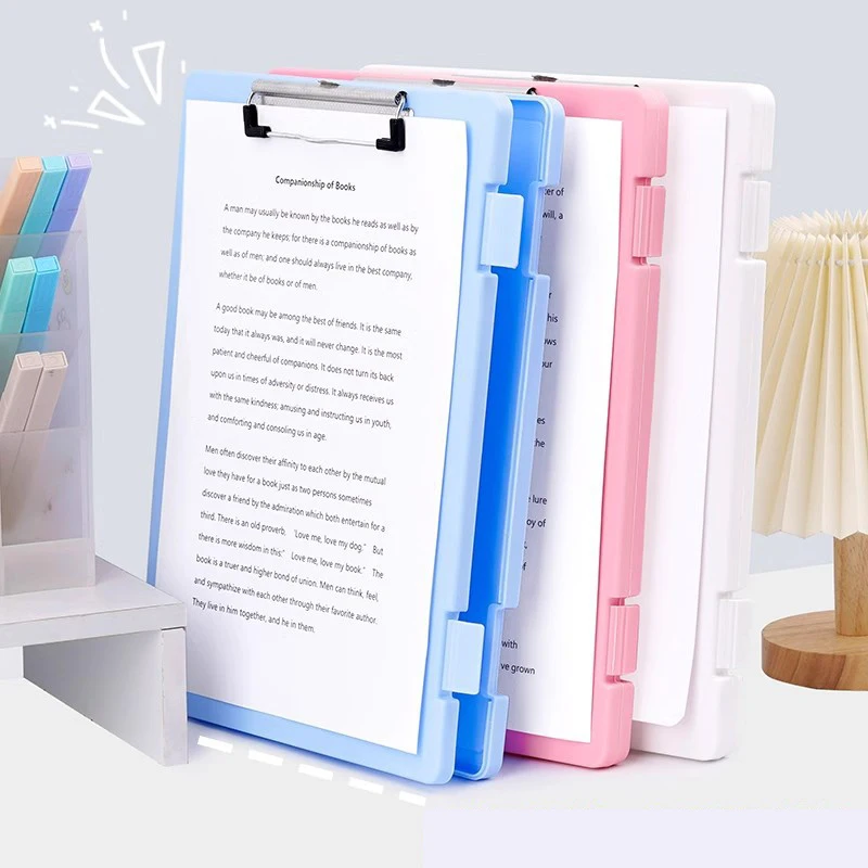 A4 Writing Splint Student Test Paper Storage Folder Information Case Container Writing Board Pad Paper Clip Organizer Clipboard