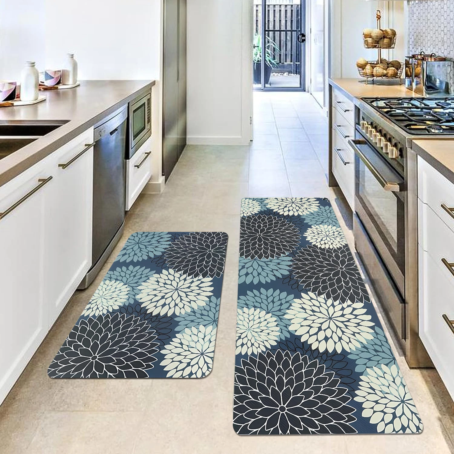 4 Sizes Soft Washable Non-Slip Foot Mats, Long Bedside Area Small Rug, Hallway Carpet, Bathroom Entrance Doormat, Kitchen Mat