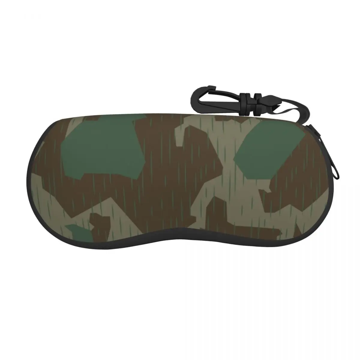 Custom WW2 Splintertarn German Camouflage Eyeglass Glasses Case Women Men Soft Tactical Camo Sunglasses Protective Bag