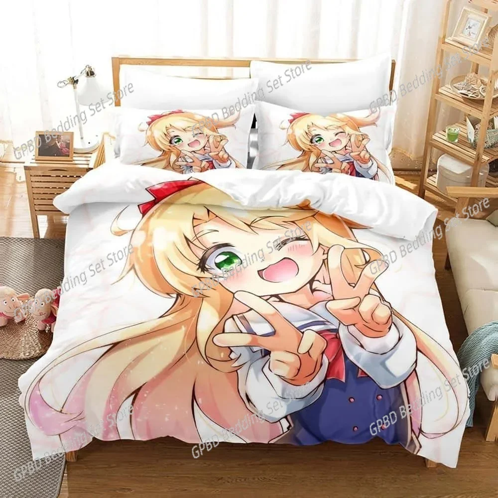 Anime Wataten! An Angel Flew Down to Me Bedding Set Single Twin Full Queen King Size Bed Set Adult Kid Bedroom Duvet cover Sets