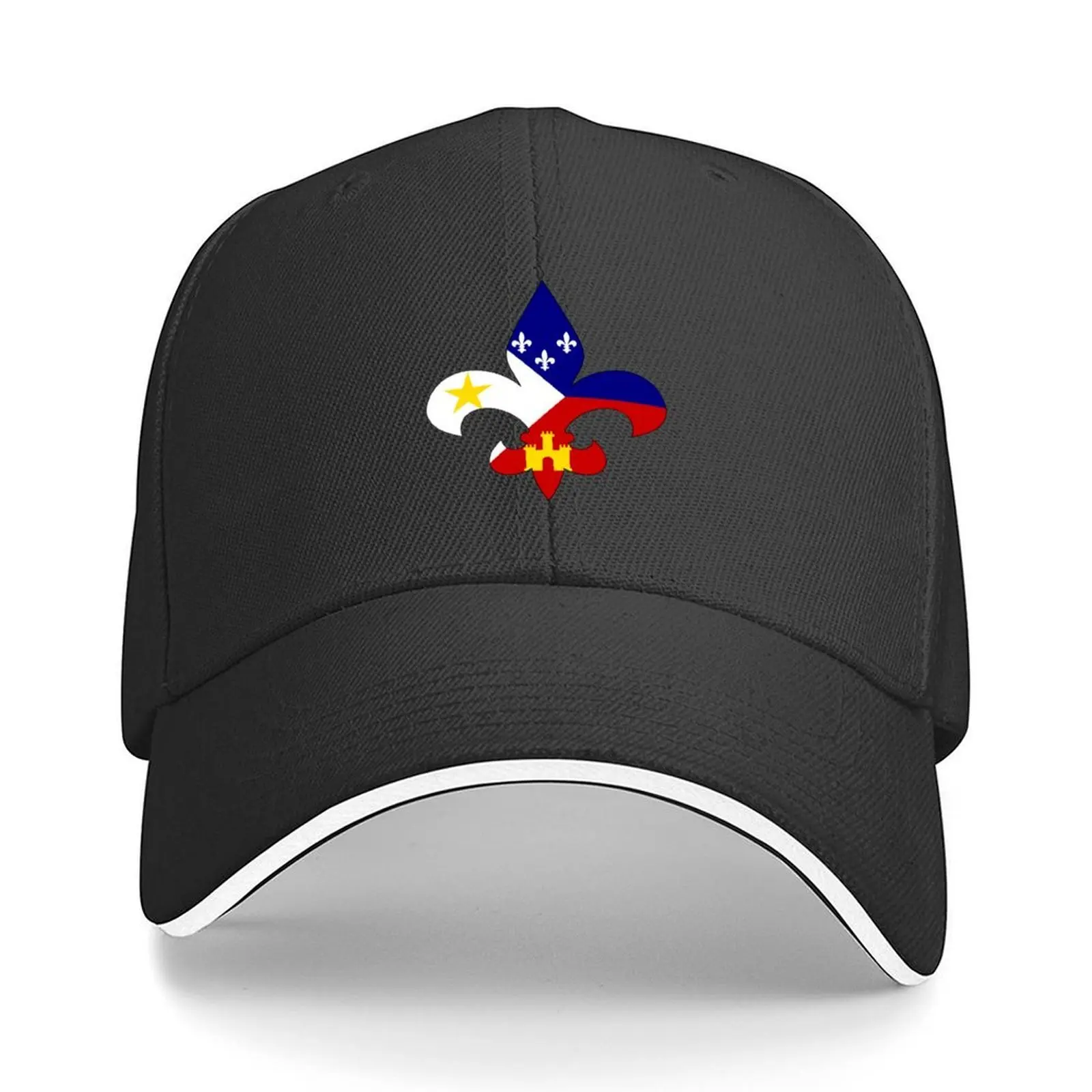 

Cajun Fleur De Lis Baseball Cap fishing hat Luxury Man Hat Sunscreen New In The Hat Boy Child Women's