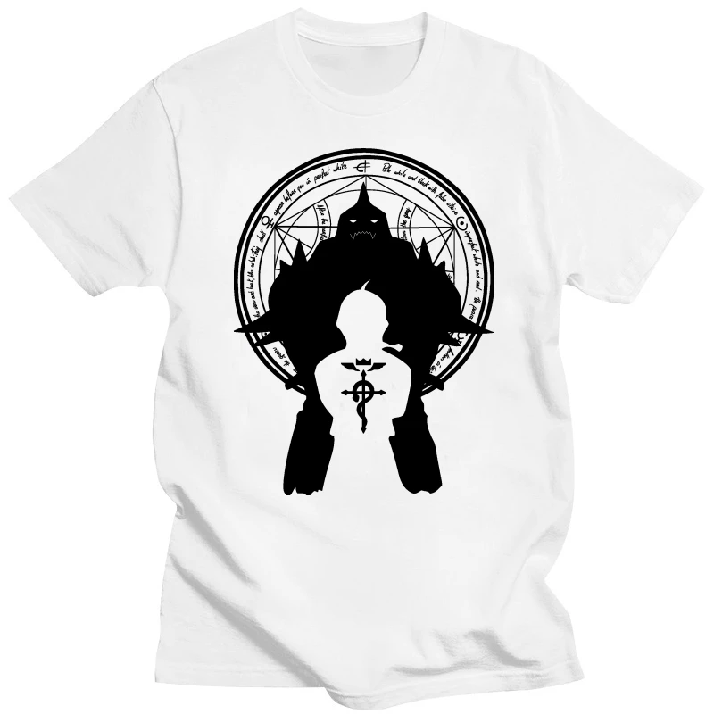 Fullmetal Alchemist Transmute Circle Anime Manga S-6XL Tall Sizes T Shirt  New Fashion Brand Clothing