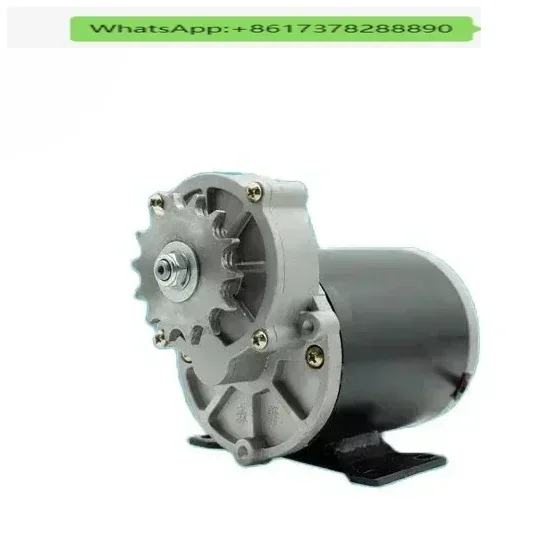 12V 24V 500W 200Rpm 9/14 Teeth DC Motor High Torque Multi-purpose Permanent Magnet DC Deceleration 428 420 Chain Wheel