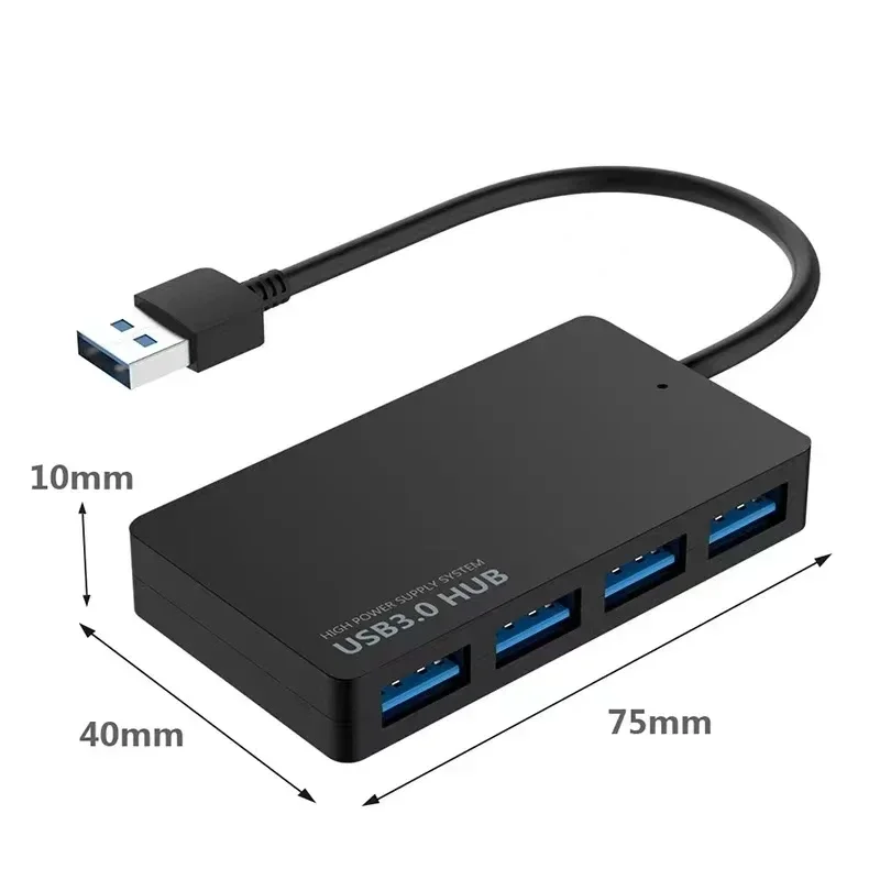 USB 3.0 HUB Adapter Extender 4 Ports USB 3.0 HUB Docking Station High Speed Date Transfer for Pc Laptop Accessories USB Splitter