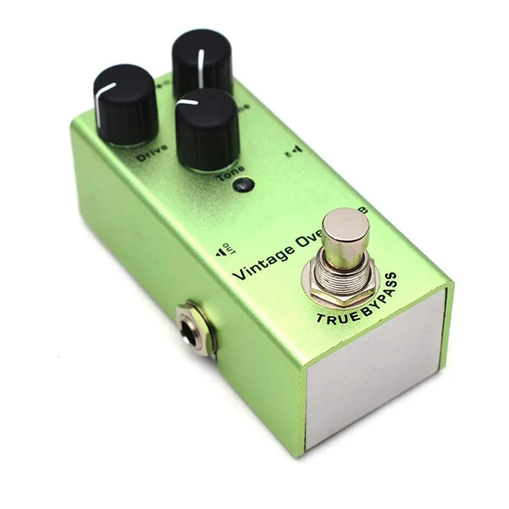 Portable Guitar Effect Pedal Featuring Vintage Overdrive Crunch Distortion Classic Chorus and Digital Delay for Diverse Sound