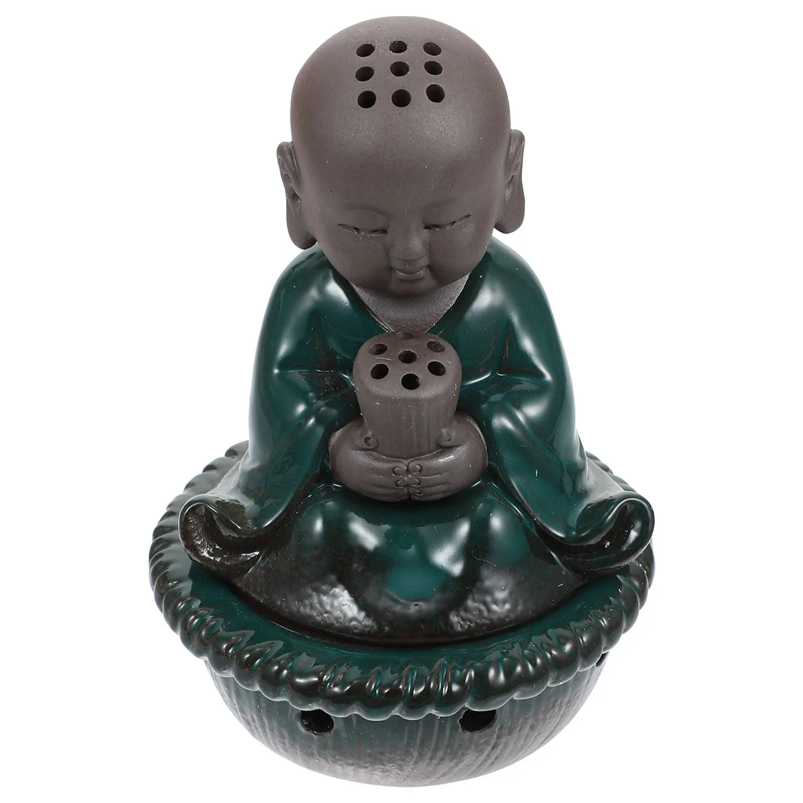 

Ceramic Retro Style Incense Burner Texture Home Decor Buddha Aroma Burner Tea Room Censer Ornament Relaxing Atmosphere