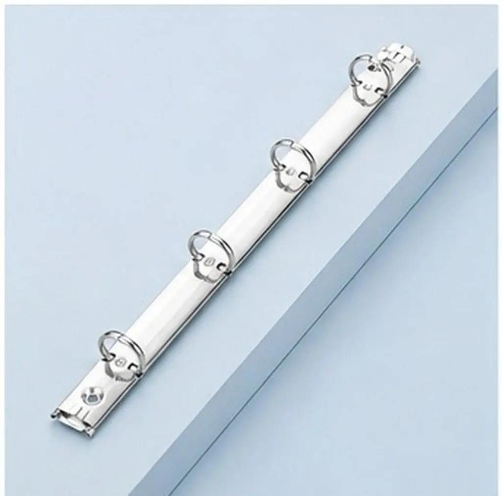 5Pcs A4 Metal Binder 4-Hole Looseleaf Document Holder for Office School Projects Heavy Duty Binding Clips Silver