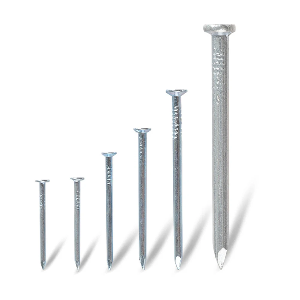 

165Pcs Cement Nails Set Heavy Duty Multi-Size Steel Fasteners for Picture Hanging DIY Repair Nail Assortment Kit