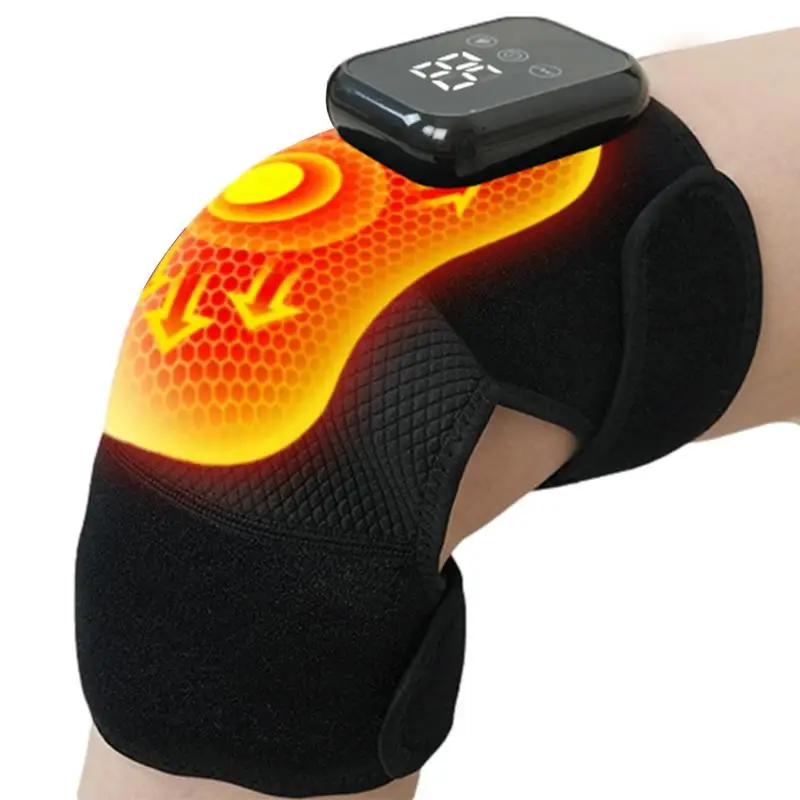 

Heated Knee Massager 3 In 1 Heated Knee Vibration Massager For Relief Breathable Knee Elbow Heating Pad With 3 Heating Levels