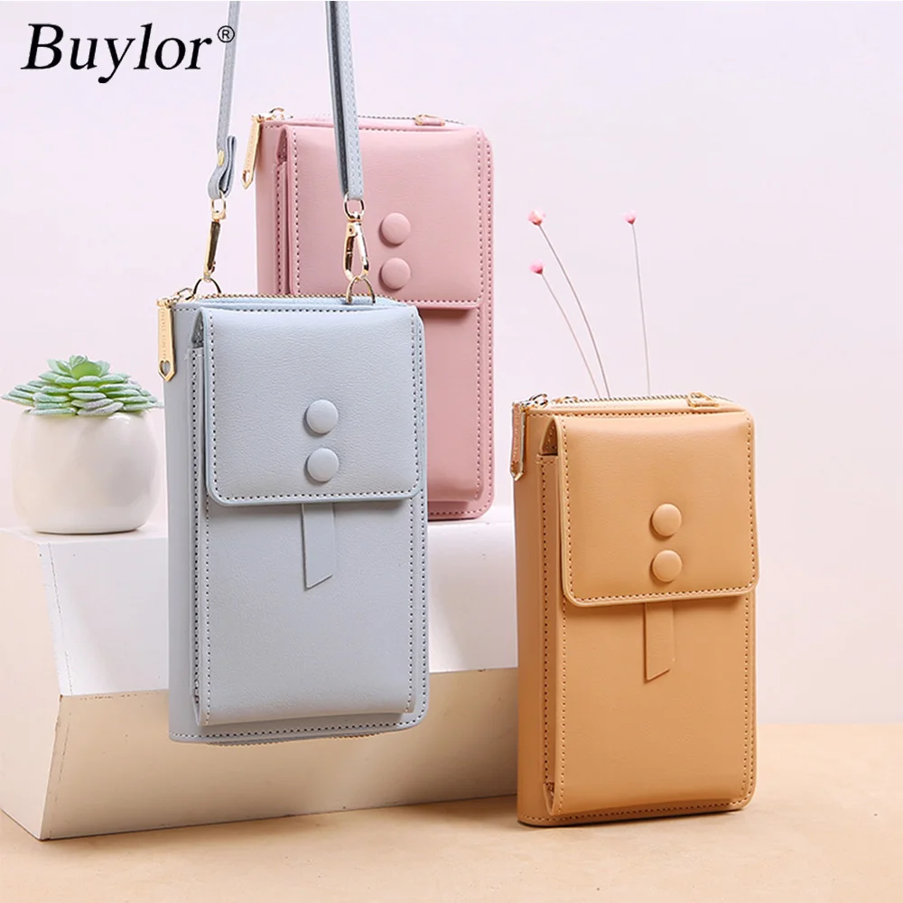 

Buylor Women's Crossbody Shoulder Bag Small Handbag with Card Holder Zipper Closure for Daily Use Shopping Travel Dating Parties