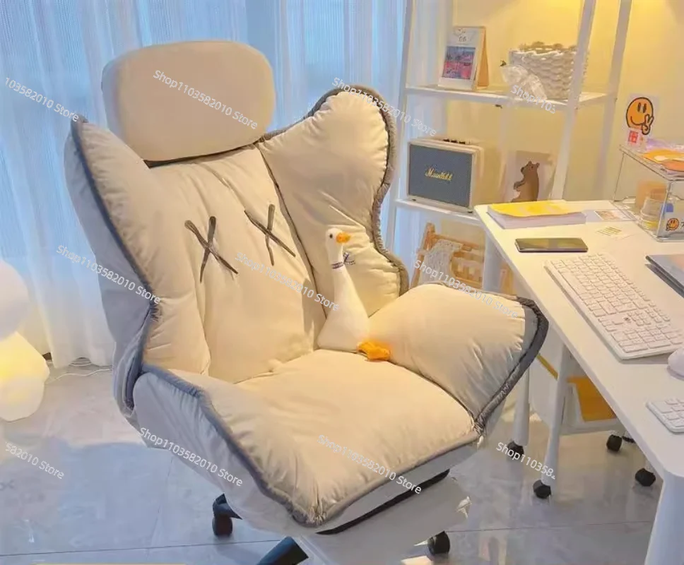 Silla de ordenador para el hogar, silla de ocio con respaldo, silla gaming sedentaria y cómoda, estilo Ins, para casa de alquiler, habitación, silla ejecutiva para el hogar