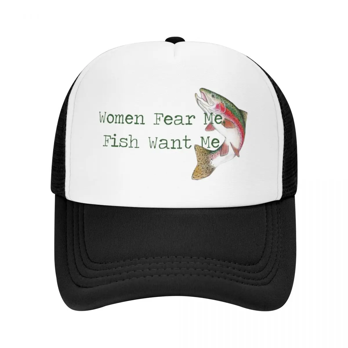 

“Women Fear Me, Fish Want Me” Baseball Cap Trucker Hat dad hat Hood Streetwear Men Luxury Brand Women's