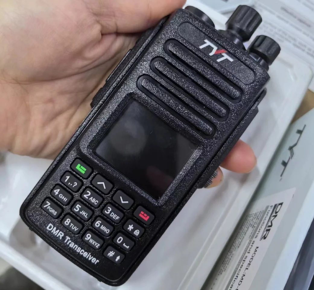 MD-UV390 5W DMR Transceiver VHF UHF Radio IP67 Waterproof Walkie Talkie