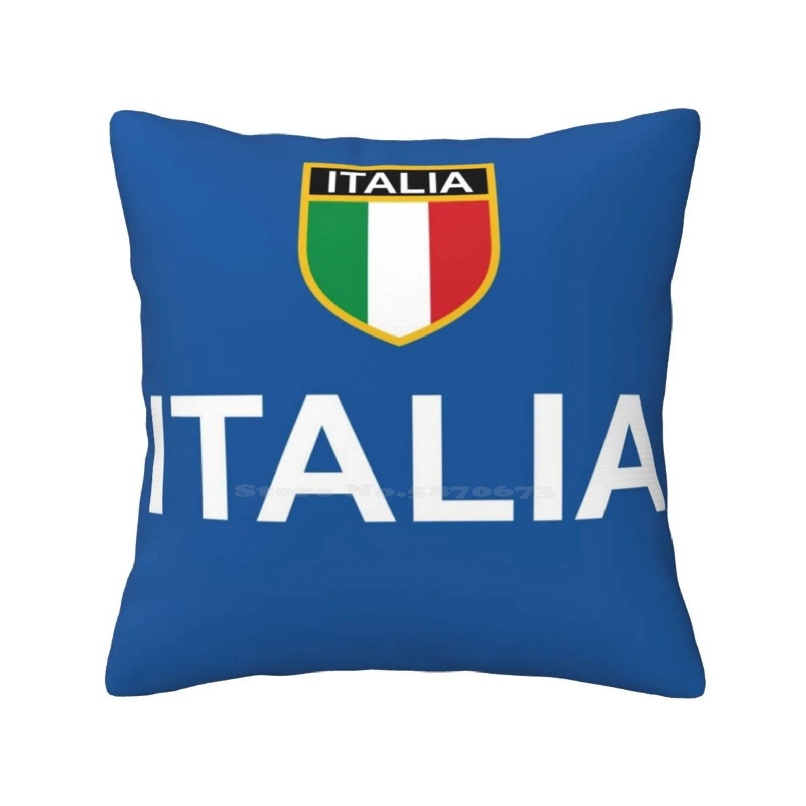 Italia Italy Italian Flag Scudetto Italian Fans Throw Cushion Pillow Cover Italia Italy Italian Flag Scudetto Italian Fans