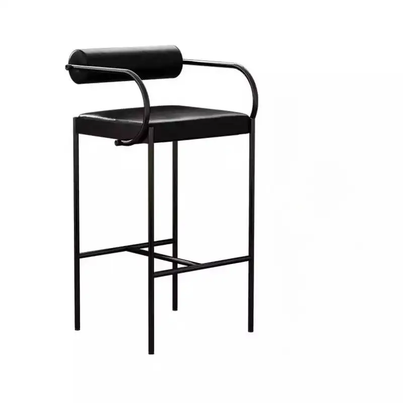 Silla de bar nórdica con reposabrazos, taburete de bar rústico, silla de bar plegable, ergonómica, moderna, Banqueta Alta, muebles de cocina