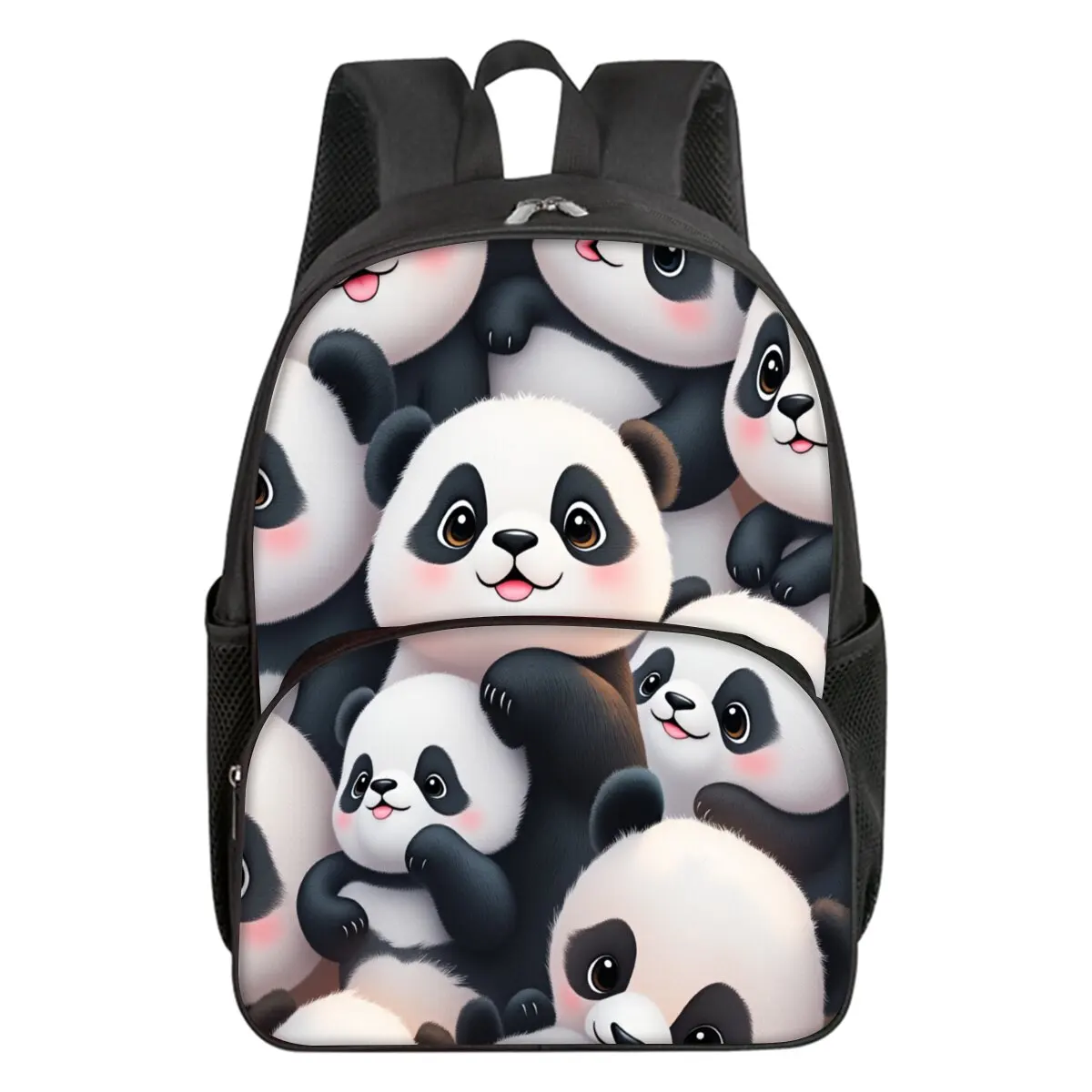 

Школьный рюкзак с принтом панды для мальчиков и девочек, лучший подарок, водонепроницаемая 3D мультяшная круглая передняя карманная сумка для детей