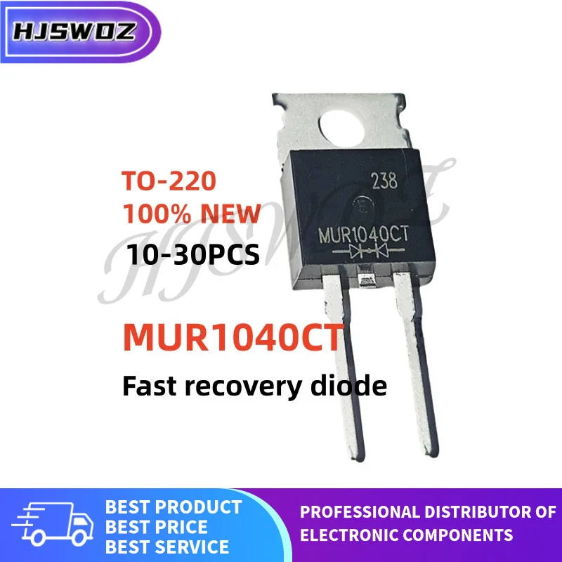 10 ~ 30 Uds. Diodos de recuperación rápida MUR1040CT MUR1040 TO-220 nuevos en stock