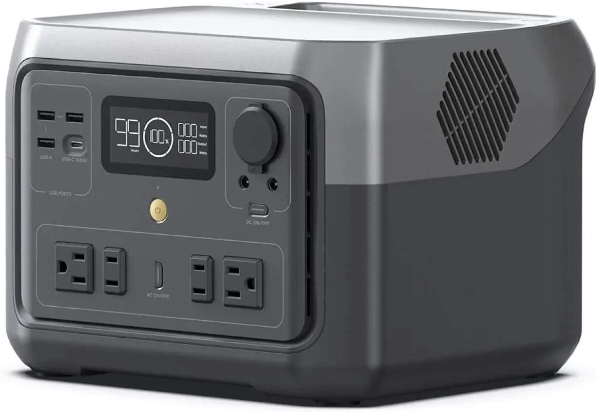 

Portable Power Station RIVER 2 Max 500,1 Hour Fast Charging,Solar Generator (Solar Panel Optional) Outdoor Camping/RVs/Home Use